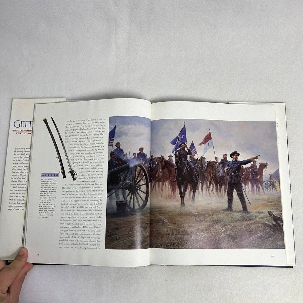 History Art Gettysburg Mort Kunstler James McPherson Hardcover‎ Civil War Book